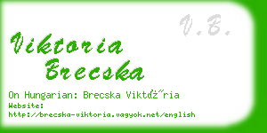 viktoria brecska business card